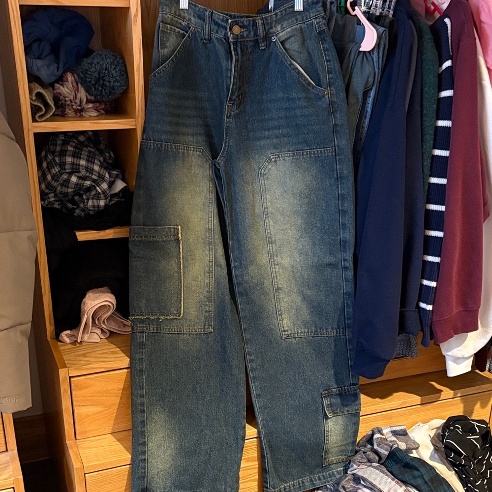 Fashion Nova Blue Straight Leg Jeans